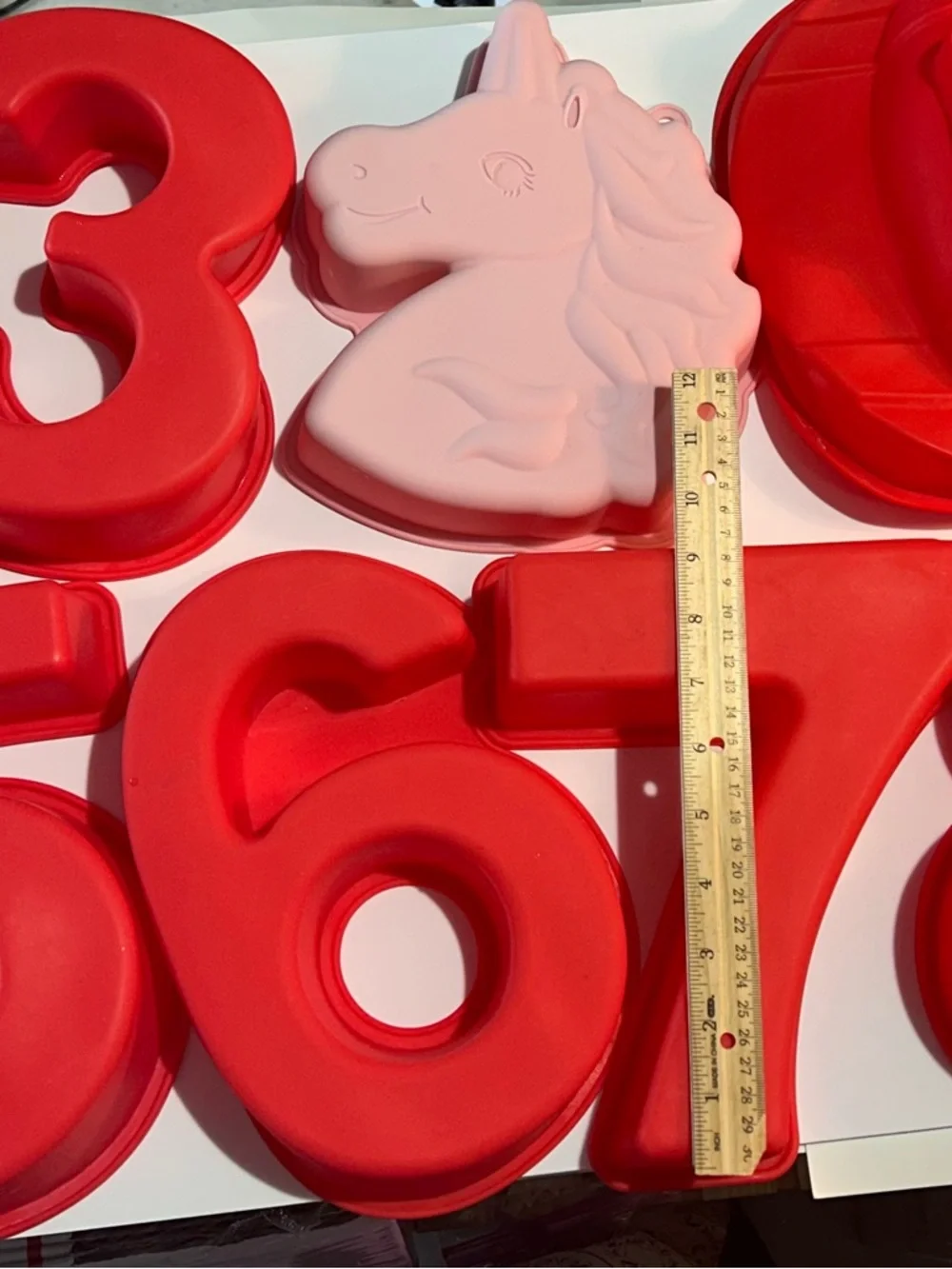 Silicone baking cake jello Mold Birthday Numbers Unicorn Butterfly Football Pans
